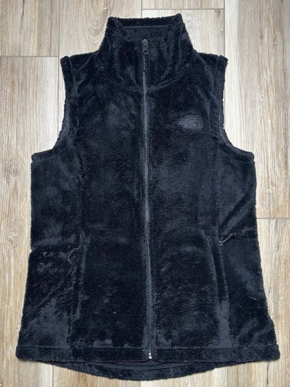 The North Face Osito Fuzzy Fleece Black Vest - Women Size Medium